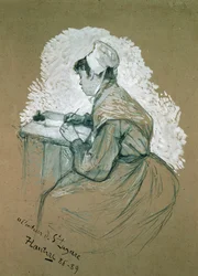 Lazare, 1886-89", możliwe studium do rysunku opublikowanego w "Le Mirliton", obecnie w Bibliotheque Nationale, Paryż (ołówek i gwasz)