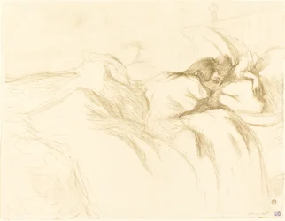 Leżąca kobieta śpi, 1896.