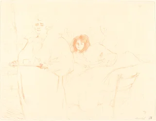 Kobieta z tacą Femme au plateau, 1896.