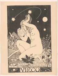 Znak zodiaku Panna Panna (tytuł na obiekcie)