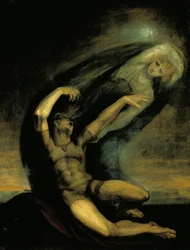 Achilles próbujący uchwycić cień Patroklusa