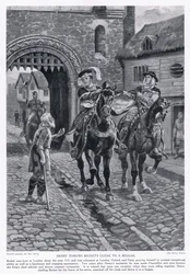 Henry rzuca płaszcz Becketa żebrakowi AD1117, 1920