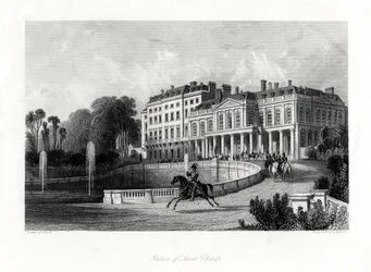 Pałac Saint-Cloud, Paryż, Francja, 1875