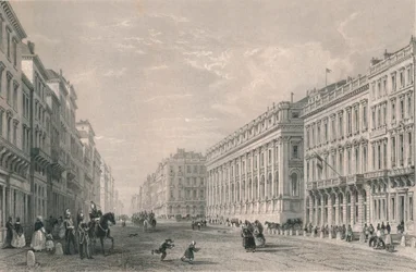 Rue du Chapeau Rouge, Bordeaux, połowa XIX wieku.