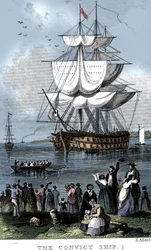 Statek skazańców, ok. 1820 r.