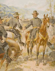 Generał George Henry Thomas (1816-70) w bitwie pod Chickamauga, 20 września 1863 r.