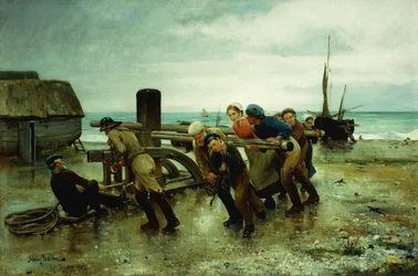 Ciągnięcie statku, 1887