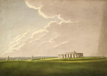 Wielka Przedpotopowa Świątynia Stonehenge: w pierwotnym stanie z północy, 1824-1839