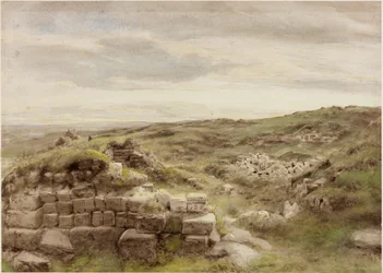 Zagrody, ok. 1848 (ołówek i akwarela na papierze)