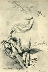 Martwy bohater z boginiami, 1778, 1943.