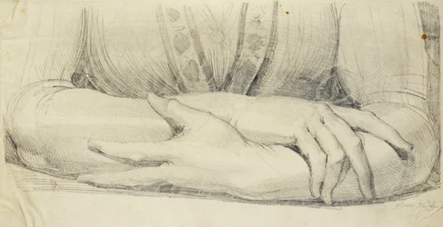 Studium kobiecych ramion w rękawiczkach, 1798