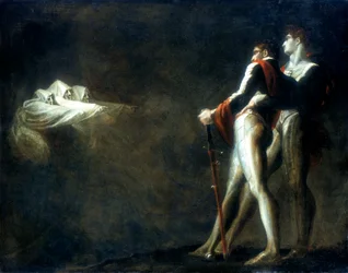 Trzy czarownice ukazujące się Makbetowi i Bankowi, koniec XVIII wieku