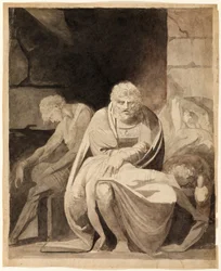 Ugolino i jego synowie umierają z głodu w wieży