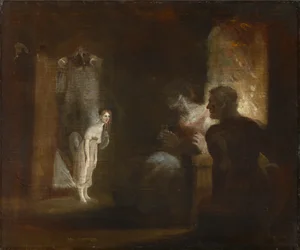 Undine wchodzi do domu rybaka i jego żony, 1821