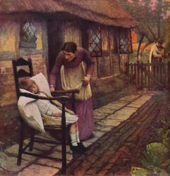Mężczyzna z kosą, 1935