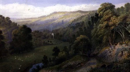 Stapleton Glen (akwarela i gwasz na papierze)