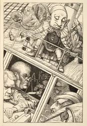 Zupełnie zapomniał, jak się nazywa", z "The Hunting of the Snark, an Agony in Eight Fits" Lewisa Carrolla, wyd. 1876