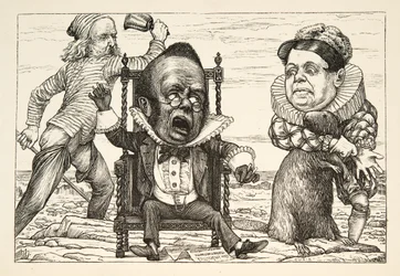 Strach był tak wielki, że jego kamizelka zrobiła się biała” z książki „Polowanie na snark, agonia w ośmiu napadach” Lewisa Carrolla, pub. 1876