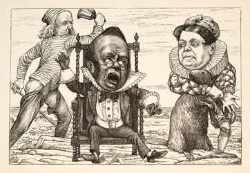 Tak wielki był jego strach, że jego kamizelka stała się biała jak pub. 1876.