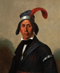 Yaha Hajo, Mad Wolf (Creek) 1836 (olej na płótnie)