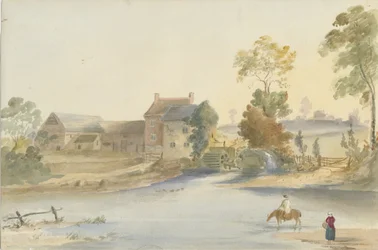 Seisdon Mill: malowanie akwarelą, bd [1844]