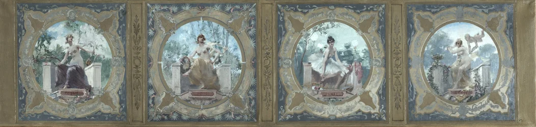Szkic dla Galerii Lobau w paryskim ratuszu: Poezja. Radość. La Danse. La Grace, 1890 (olej na płótnie)