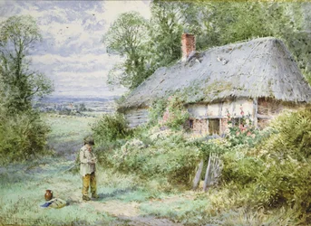 Dom Pasterza (akwarela)