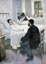 Dzień odwiedzin w szpitalu, 1893