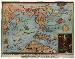 Wyimaginowana mapa Ameryki, 1500