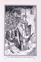 Św Dunstan przestraszył uzbrojonych ludzi króla Edwy, 1912