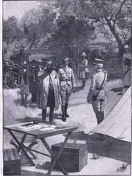 Kapitulacja Cronjesa, ilustracja z Cassells History of England, 1900