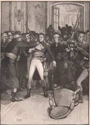 Zamach Napoleona: scena w Sali Starożytnych AD 1799