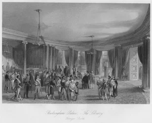 Pałac Buckingham, - Biblioteka. obcy, c1841