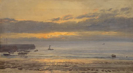 Przed wschodem słońca, Scarborough - odpływ, 1878