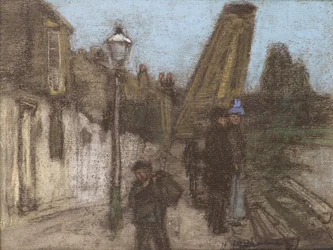 Dom nad brzegiem Tamizy (pastelowy)
