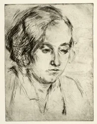 Portret siostry artysty Elli Wahlgreen Nielsen