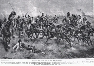 Jak działa broń, Waterloo, ilustracja z „Hutchinson