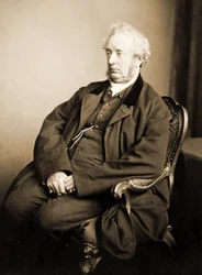 Portret dr Hugh Welch Diamond, 1869 (zdjęcie w sepii)