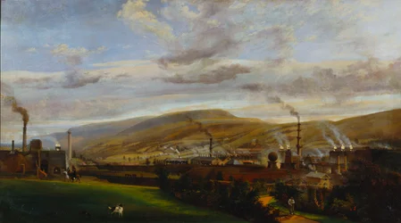 Krajobraz przemysłowy południowej Walii, ok. 1825 r.