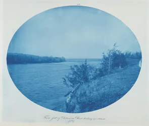 Od podnóża skały Robinsona, patrząc w górę rzeki, 1891 (zdjęcie)