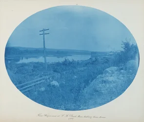 Z Wagon Road w S. St. Paul, Minn. Patrząc w dół rzeki