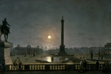 „Trafalgar Square w świetle księżyca”, c1865