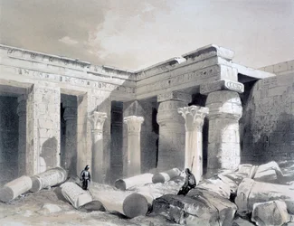Medinet Abou, Teby, Egipt, XIX w.