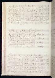 MU MS 88 f.102 "Man that is born of woman", strona z tomu angielskich hymnów skomponowanych i napisanych przez Henry