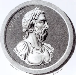 Portret Didiusa Julianusa, z „Historii schyłku i upadku Cesarstwa Rzymskiego”, tom 7, strona 137. autorstwa Edwarda Gibbona, 1808