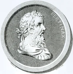 Portret Pertynaksa, z "Historii upadku Świętego Cesarstwa Rzymskiego", Edward Gibbon, 1808 r.