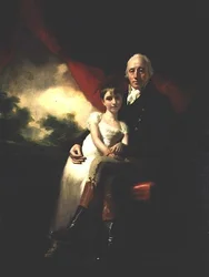 John Stirling z Kippendavie i jego córka Jane (olej na płótnie)