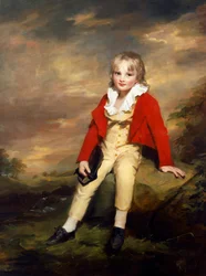 Sir George Sinclair quando menino (óleo sobre tela)polonês