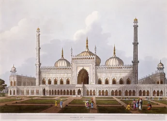 Meczet w Lucknow, 1824
