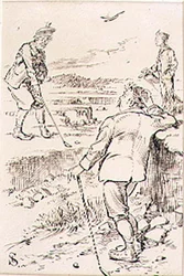 The Winning Golfer, ilustracja z magazynu „Graphic”, wyd. c.1870 (lito)